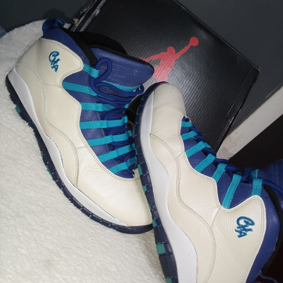Jordan 10 Charlotte Hornets Retro Real Collectors Limited Free Shipping - Picture 1 of 10